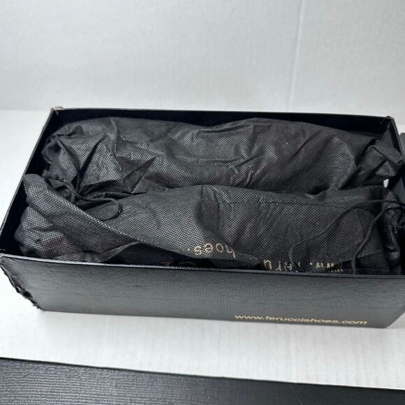 Mens Ferucci burgundy loafers black rivets and spikes slip on size 9 - Picture 8 of 9